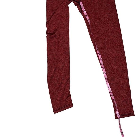 ZYIA Heather Red Black Soft & Plush 7/8 Leggings Mid-Rise sz M Medium Athleisure - Picture 4 of 6